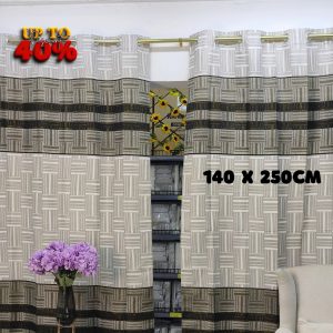 Printed With Glitter (Each) Curtain Piece 1.4M x 2.5M